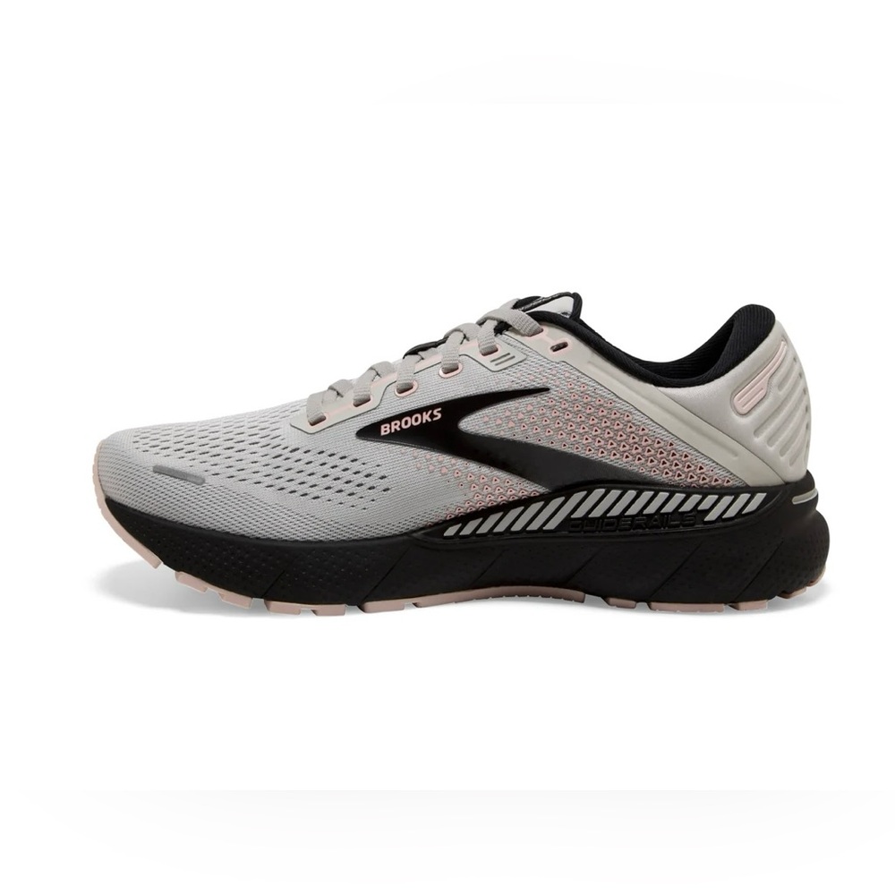 Brooks Adrenaline GTS 22 Womens Grey Rose black size 8 NEW